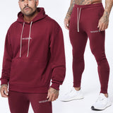 Men Tracksuit Winter Sports Outdoor Casual Loose Trendy