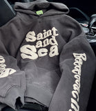 Saint Michael Hoodie Vintage Puff Print Loose Hooded Sweater