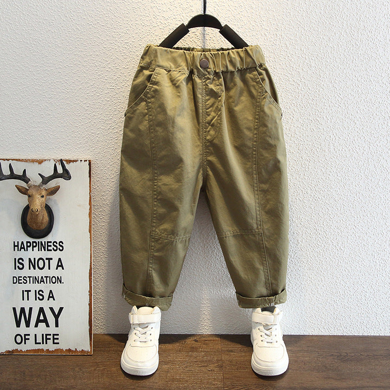 Toddler Boys Pants Boys Cargo Pants Loose Casual