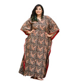 Nina Parker Black Dress Batwing Sleeve Gown Printed Dress Muslim Robe