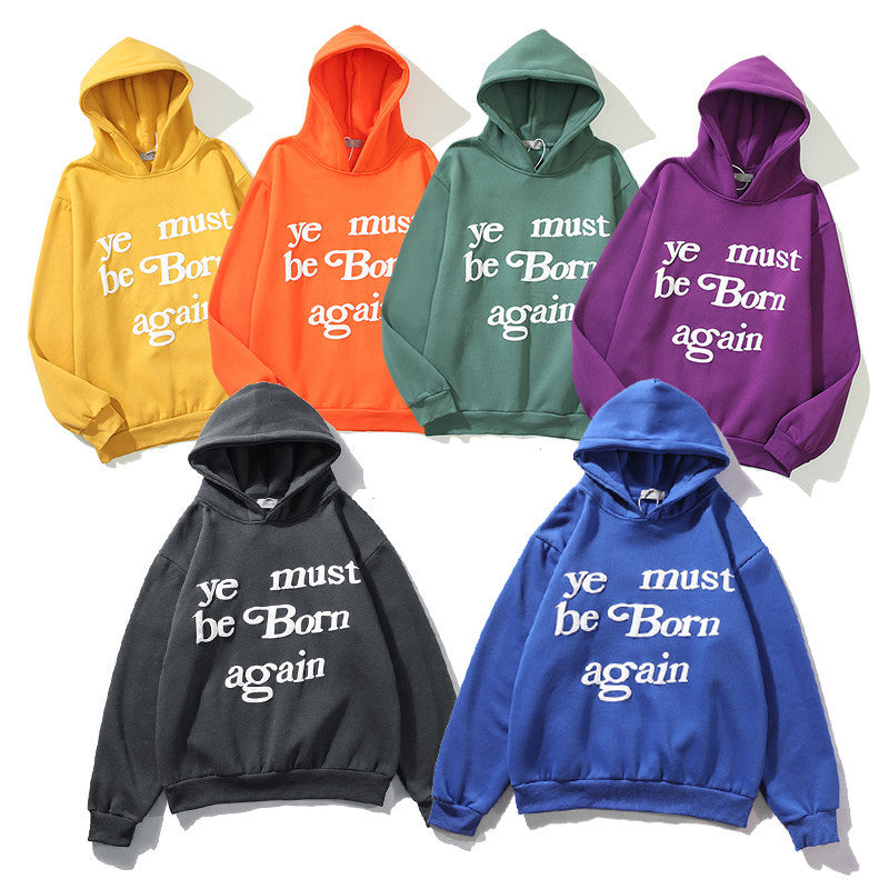 Kanye West KSG Hoodie Autumn and Winter Foam Letter Printed Hoodie