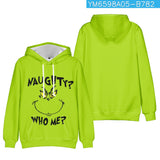 Grinch Hoodie Christmas Grinch Printed Casual Hooded Sweater Autumn And Winter