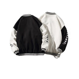 Cream Color Varsity Jacket Embroidered Baseball Uniform