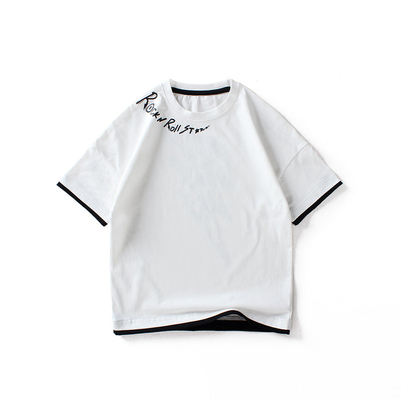 Children T Shrits Summer Printed Boys' Short Sleeve