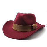 Cowboy Hats Autumn and Winter Top Hat Fashion Men and Women Fedora Hat