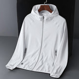 Sun Resistant Clothes UPF50 Summer Breathable Ice Silk Hooded Jacket