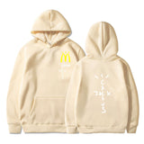 Cactus Jack McDonalds Hoodie Printed Hooded Long Sleeve Pocket Sweatshirt Sports