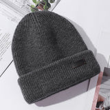 Mens Winter Hats Men's Hat Autumn and Winter Casual Knitted Hat Warm Pullover Cap