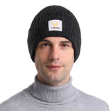 Mens Winter Hats Autumn and Winter Windproof Trendy Pullover Hat