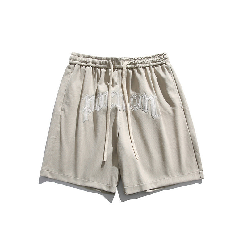 Men Shorts Summer Men's Embroidery Shorts Casual Pop
