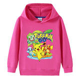 Children Pokemon Pikachu Hoodie Spring and Autumn Boys and Girls Cotton Hooded Sweater