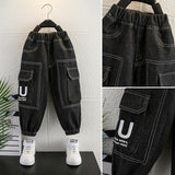 Toddler Boys Pants Boys Spring Clothing Jeans Loose Casual