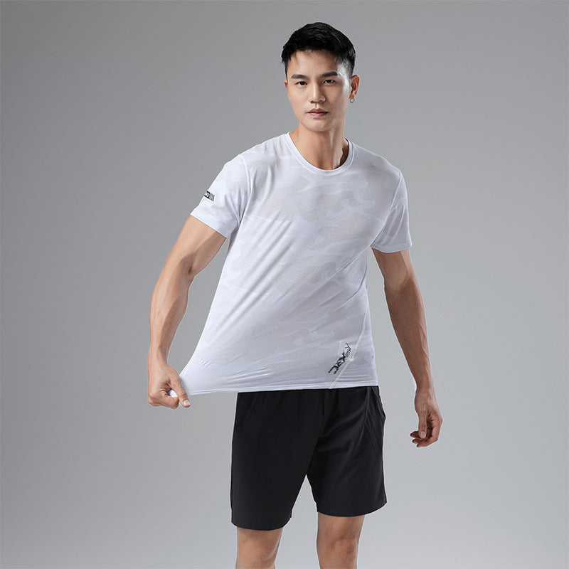 Sweat Wicking Shirt Physical Training Clothes Short Sleeve T-shirt Men