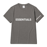 Fog Fear of God T Shirts Essentials Letter Hot Stamping Crew Neck Casual T-shirt