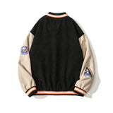 Baby Blue Varsity Jacket Men's Spring and Autumn Casual Jacket Men's Jacket