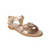 Flat Dress Sandals Summer Plus Size Buckle Strap Flower Cutout Sandals
