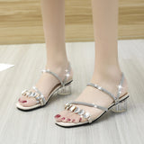 Nude Block Heel Peep Toe Sandals