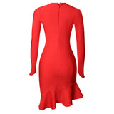 Winter Formal Dresses Fishtail Skirt Autumn and Winter Ladies' Evening Dress