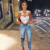 Maddy Euphoria Outfits V-neck Gold Tube Top Spring and Summer Women's Clothing
