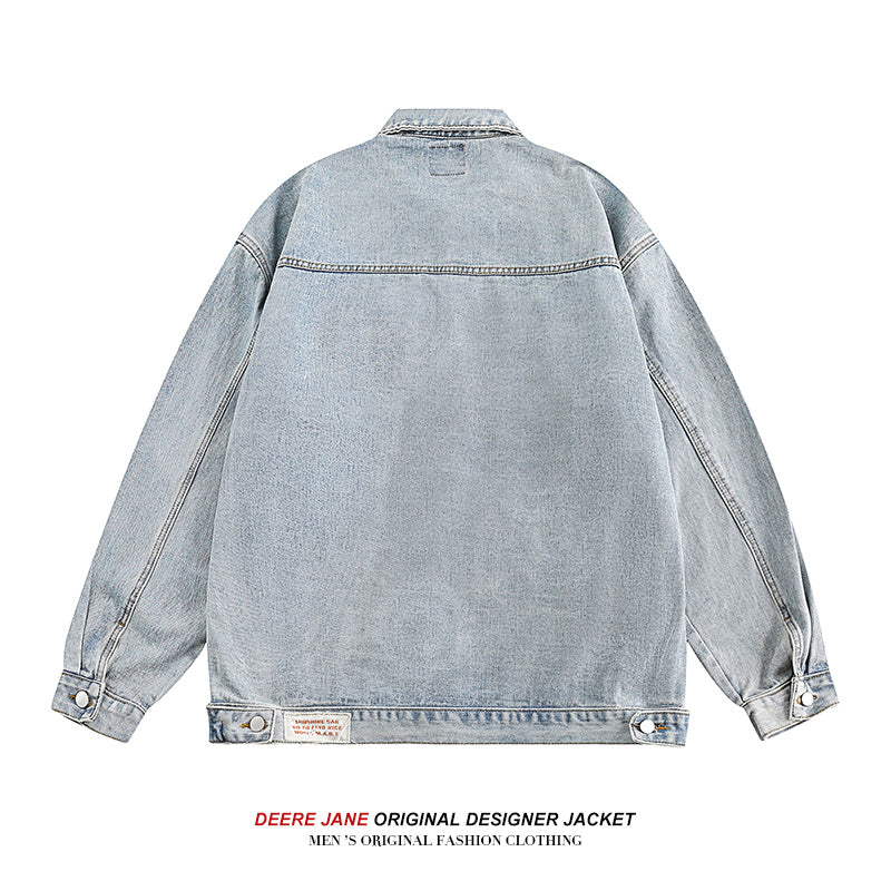 Men Jacket Spring Denim Jacket Male Loose Jacket