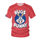 Bugs Bunny Shirt Summer Crew Neck T-shirt Short Sleeves