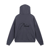 Rhude Hoodie Embroidered Loose-Fitting Hoodie Cardigan Sweater