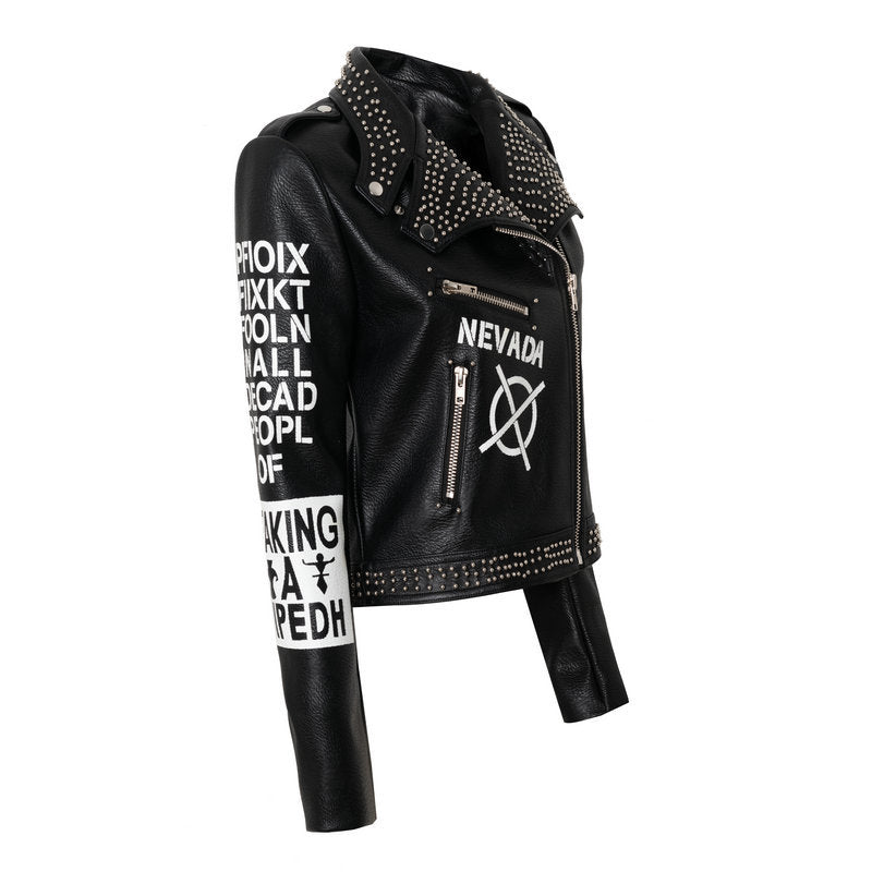 Women Leather Jacket Biker Motorcycle Coat Jacket Coat Leather Coat for Women plus Size