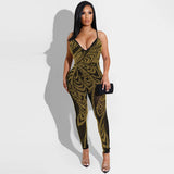 Party Pants Suits Summer Sexy Nightclub Mesh See-through Suspender Trousers Jumpsuit