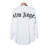 Palm Angels Sweatshirts Palm Angels Back Large Letter Printed Long Sleeve T-shirt