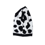 Mens Fall Outfits Vintage Cows Pattern Knitted Vest Man Loose Couple Pullover Sleeveless Sweater