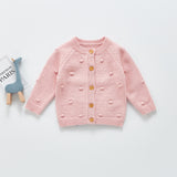 Spring Tops Knitted Cardigan Button Sweater Top