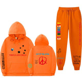 Travis Scott Astroworld Hoodie & Pant 2 Piece Set Fashion Men and Women
