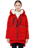 Women Winter Coats Cotton-Padded Coat Long Sleeve Hood Warm Thick Mid-Length Cotton Clothes Women's Clothes