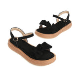 Flat Dress Sandals Summer Bow Buckle Sandals