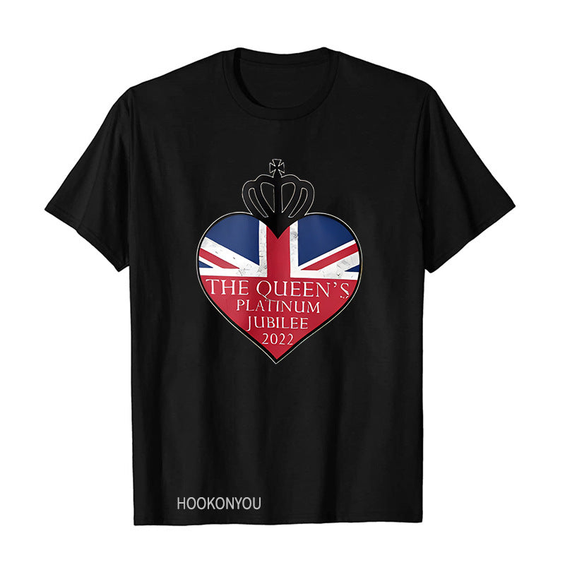 Inspired by Queen's Platinum Jubilee 2022 Elizabeth 70 Years T-shirt Pattern Printing