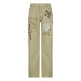 Julia Fox Low Rise Trousers Autumn and Winter Women's Jeans Loose Casual Pants