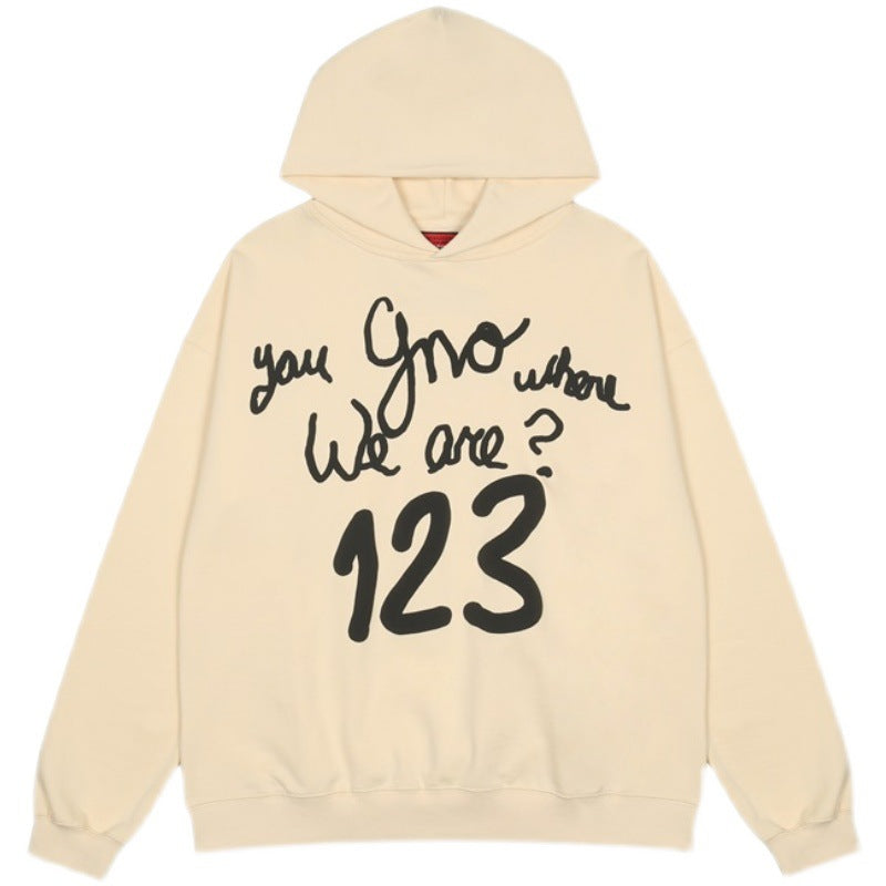Rrr123 Hoodie Rainbow Greedy Snake Retro Puff Print Hoodie