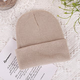 Men Winter Hats Solid Color Women's Autumn and Winter Hat