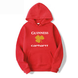 Men Graphic Hoodie Autumn and Winter Carha Loose Men's and Women's Hoodie Men and Women Velvet Padded Hooded Sweatshirt