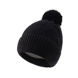 Women Winter Hats Women Winter Woolen Hat Solid Color Warm plus Fluff Knitted Hat