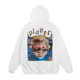 Mens Fall Outfits Portrait Printed Hoodie Hip Hop Loose Men and Women