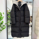 Women Winter Coats Puffer Jacket Down Coat Winter New Down Jacket Women's Mid-Length White Duck Down Hooded