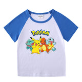 Children Pokemon Pikachu T Shirt Cotton T-shirt Casual Sports Cute