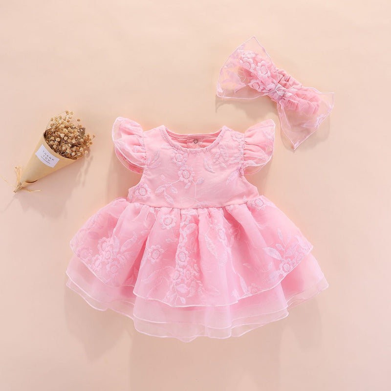 Baby Girl Christening Dress Baptism Dresses Girl Baptism Dress Summer Baby Jumpsuits Princess Dress