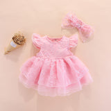 Baby Girl Christening Dress Baptism Dresses Girl Baptism Dress Summer Baby Jumpsuits Princess Dress