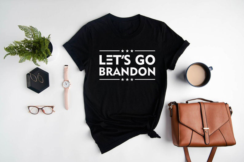 Let'S Go Brandon T Shirt Printed Short Sleeve Round Neck T-Shirt
