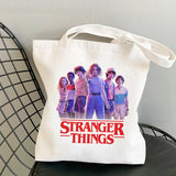 Stranger Things Hellfire Club Handbag Stranger Things Printed Canvas Bag Personalized Creative One Shoulder Student Shopping Bag