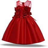 Toddler Girls Sequin Gown Dress Girl Infant Birthday Wedding Dress Princess Dress