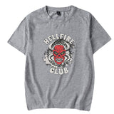 Stranger Things T Shirt Summer Menswear Amazon Pullover Short Sleeve Hellfire Club Stranger Things 4 Men's T-shirt Manufacturers Send On Behalf