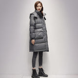 Women Winter Coats Puffer Jacket Down Coat Mid-Length Down Jacket Female Winter White Duck Down Tooling